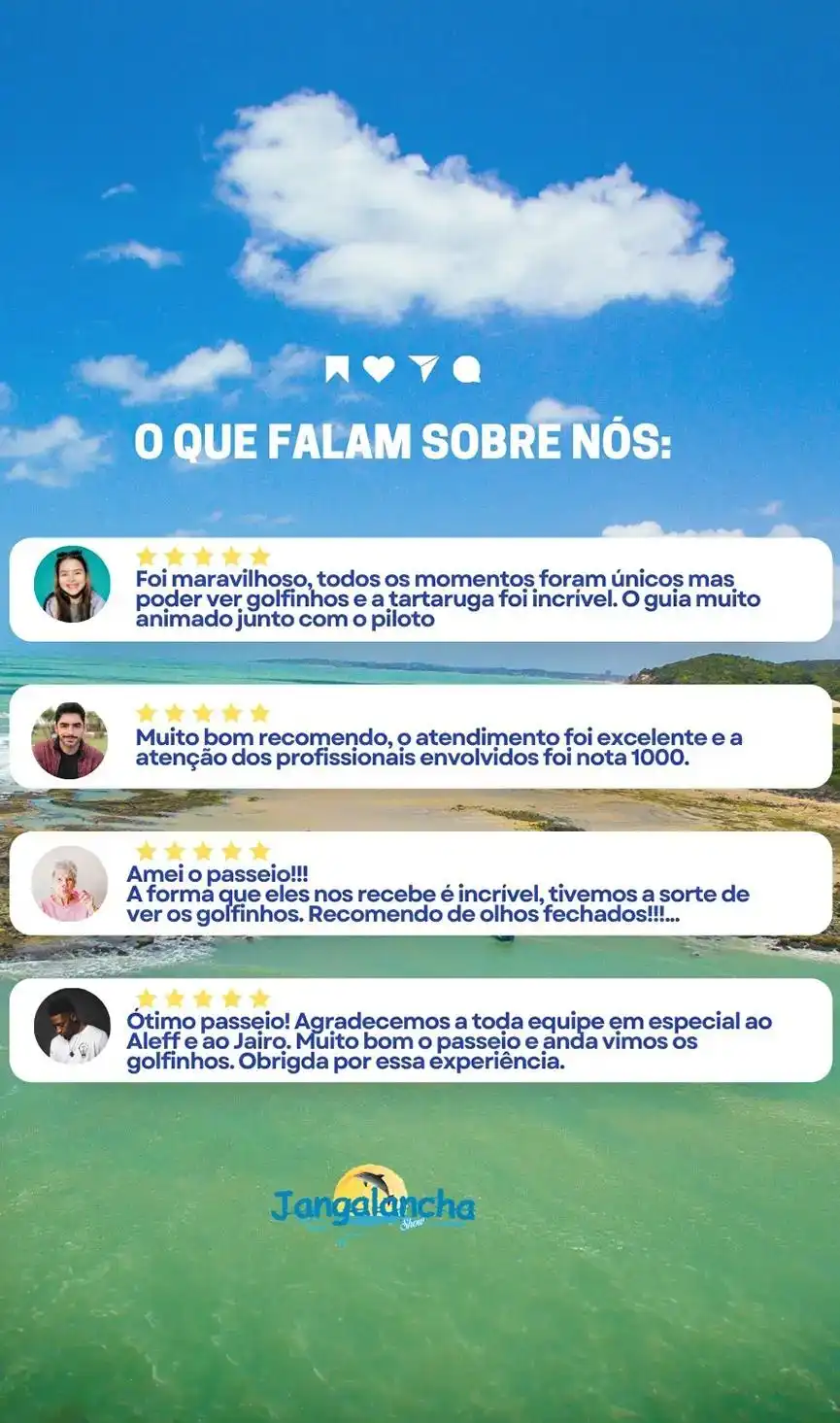Passeio de Jangalancha na Praia de Ponta Negra contornando o cartão postal, com destino a praia das Tartarugas a procura dos Golfinhos