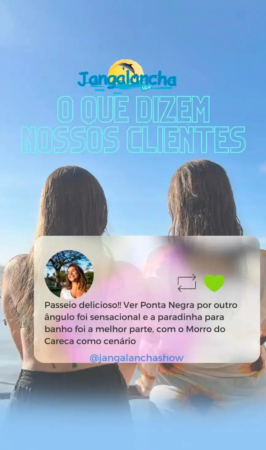 Passeio de Jangalancha na Praia de Ponta Negra contornando o cartão postal, com destino a praia das Tartarugas a procura dos Golfinhos